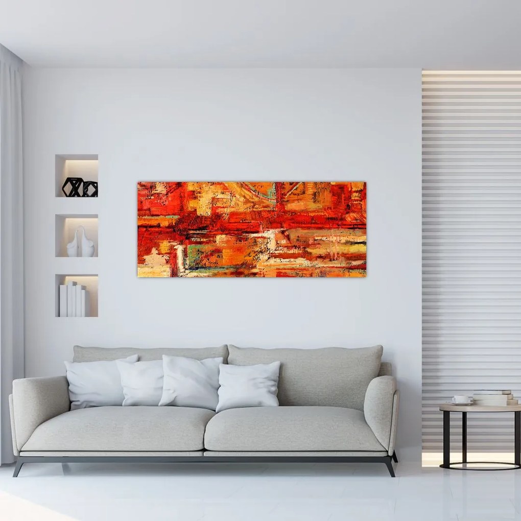 A falfestmény képe (120x50 cm)