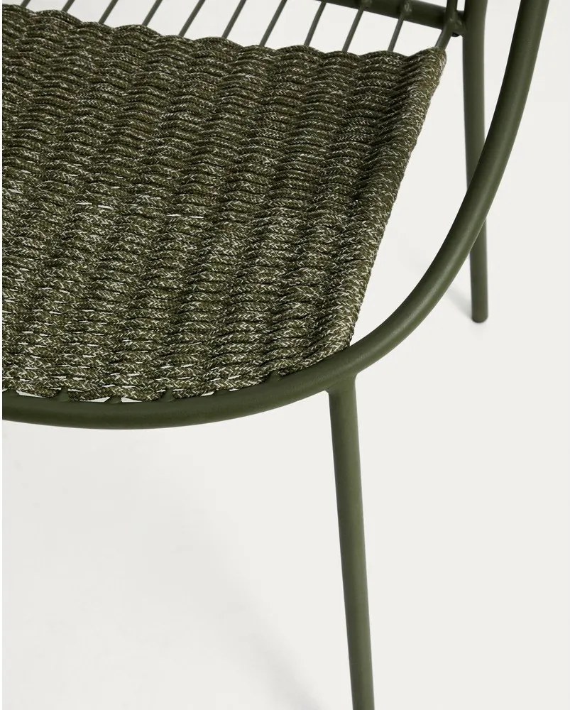 Sötétzöld kerti szék Atrani – Kave Home