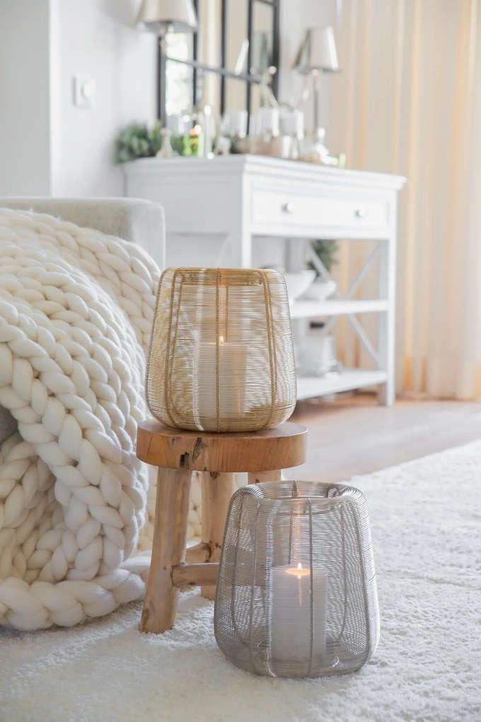 "Kurt" ezüst lámpás, 29 cm - EDZARD