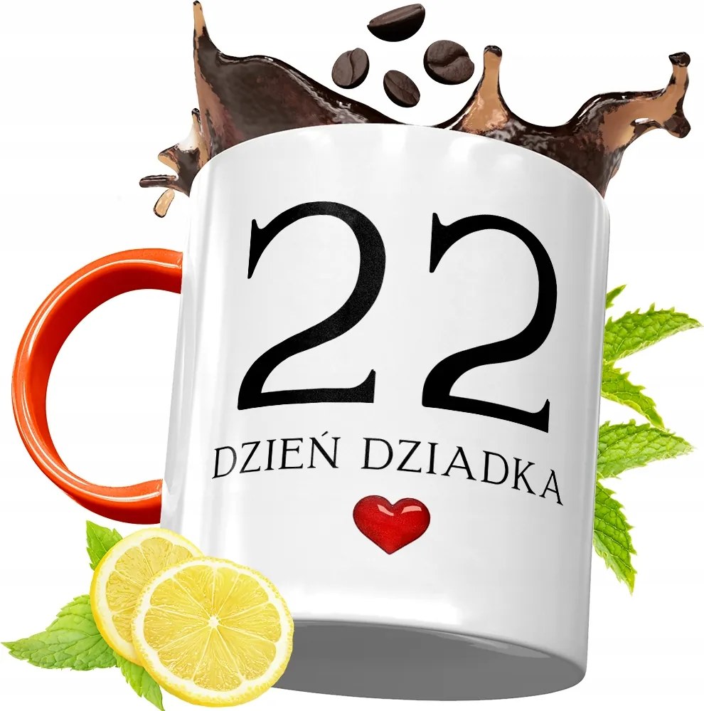 Narancssárga Bögre Nagypapának Ajándék fényképes nyomtatással