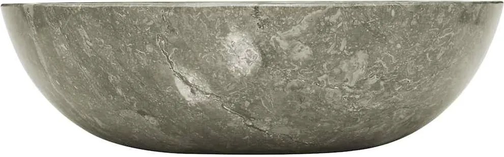 vidaXL szürke márvány mosdókagyló Ø40 x 12 cm