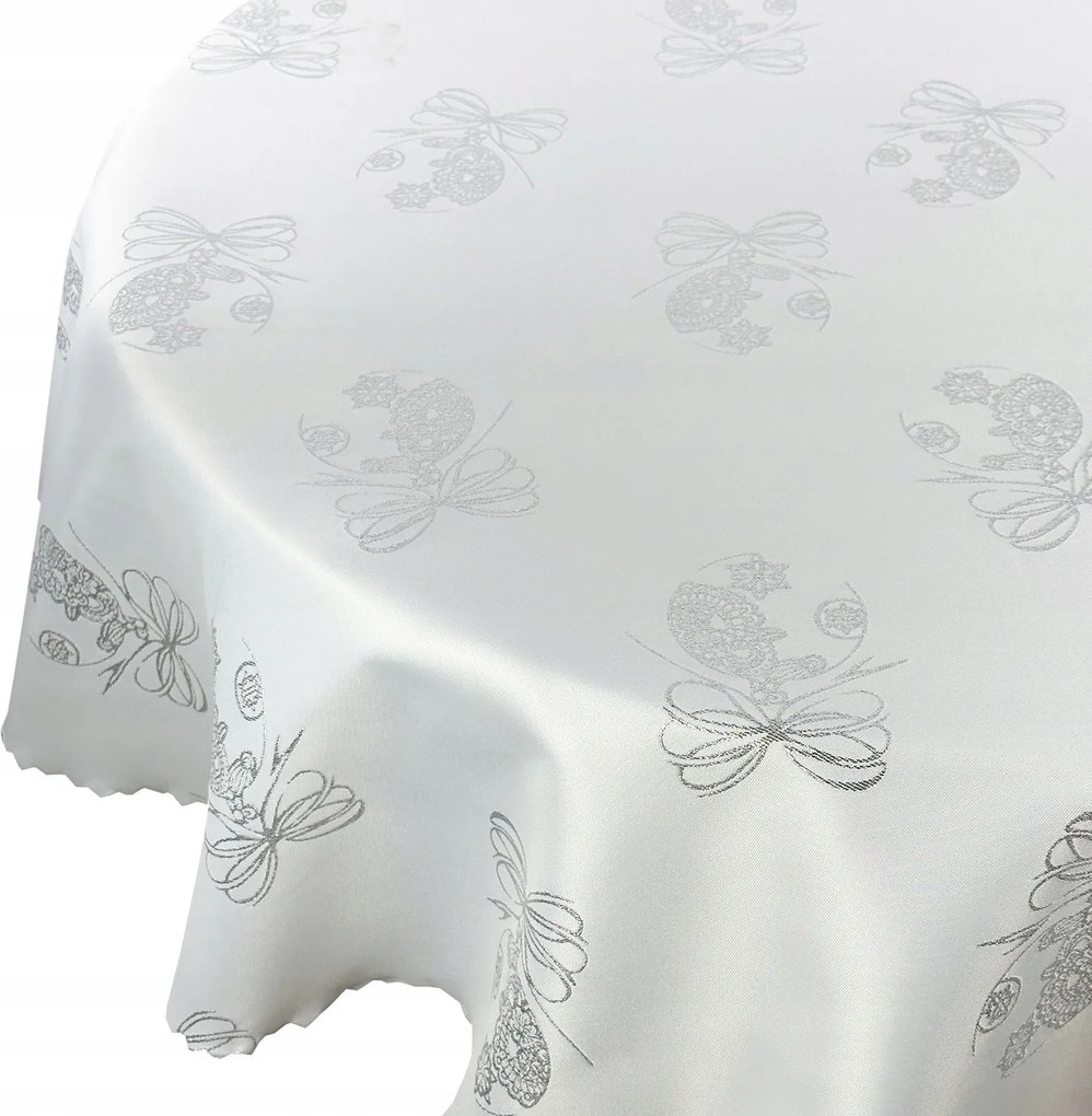 Abrosz Karácsonyi Bombák Fehér Ezüst Átmérő 80 cm