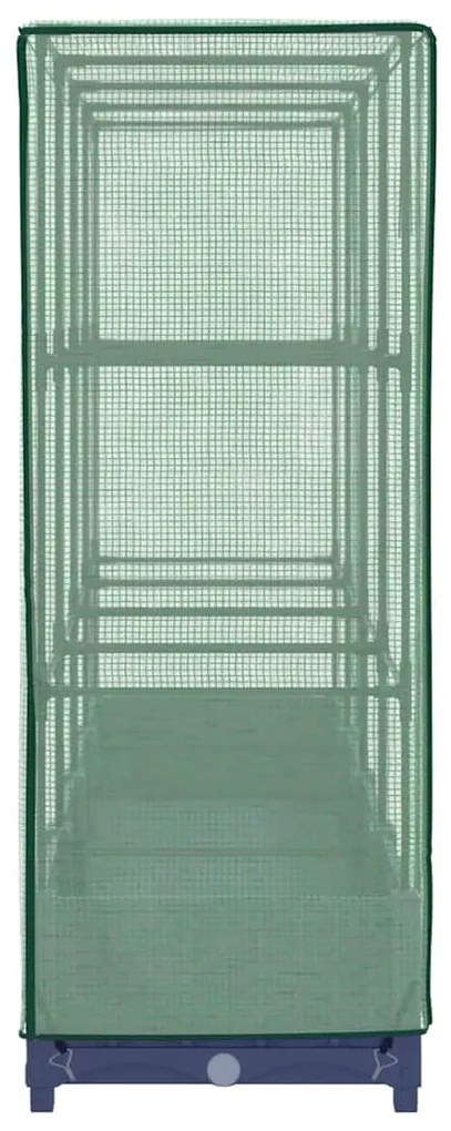 rattan megjelenésű magaságyás melegháztakaróval 160x40x123 cm