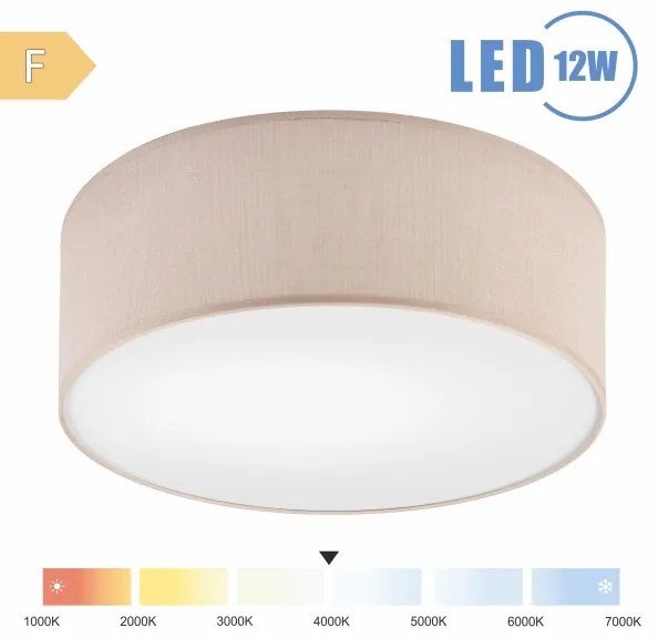 Brilagi - LED Mennyezeti lámpa SIRIJA LED/12W/230V átm. 35 cm bézs