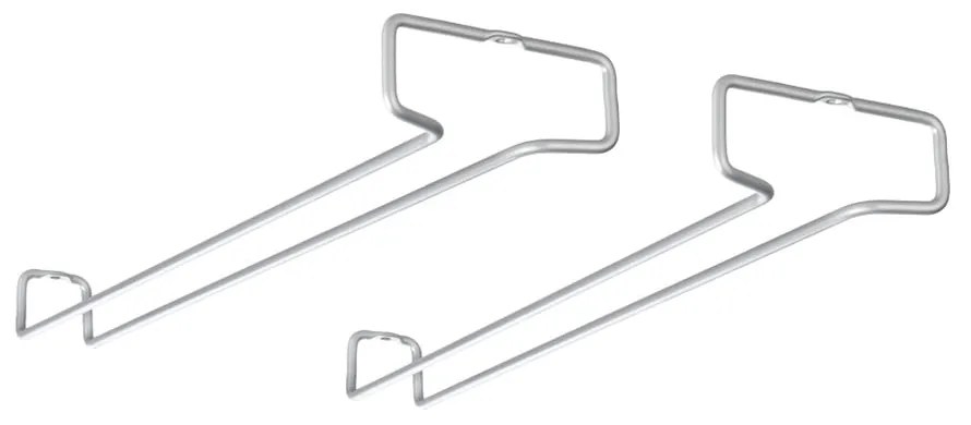 Fali acél borospohár tartó készlet 2 db-os Rail - Metaltex