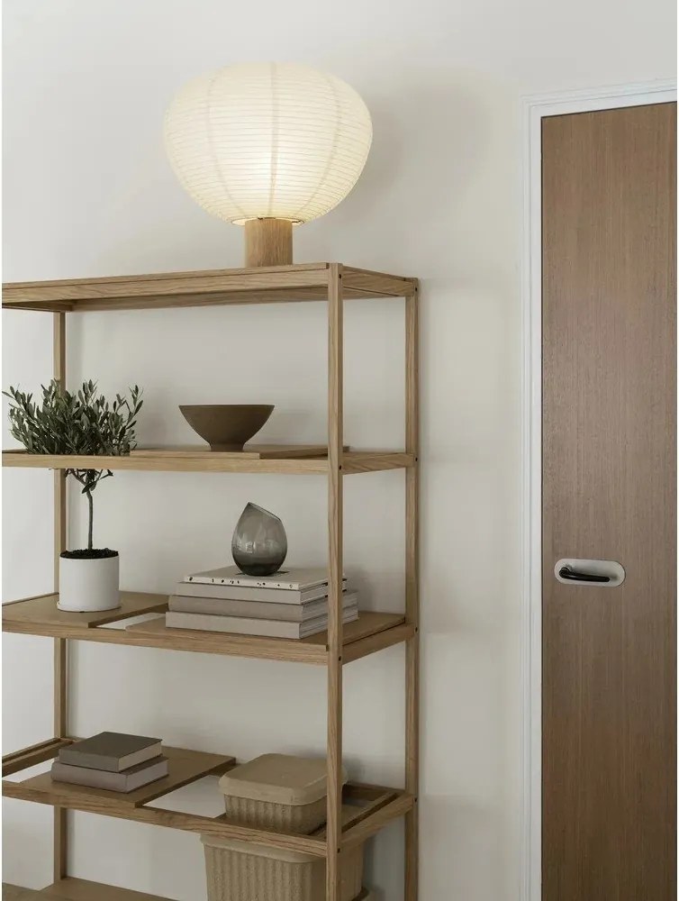 Natúr színű polcos állvány tölgyfa dekorral 105x170x40 cm Sukoya – Blomus
