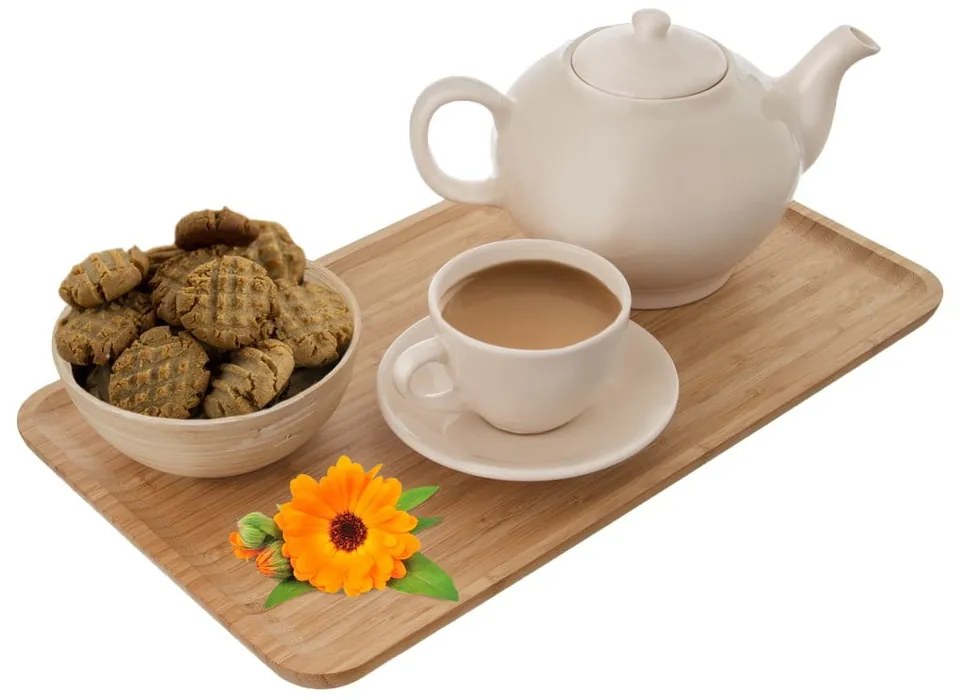 Barna bambusz tálca, 25 x 44 cm - Orion