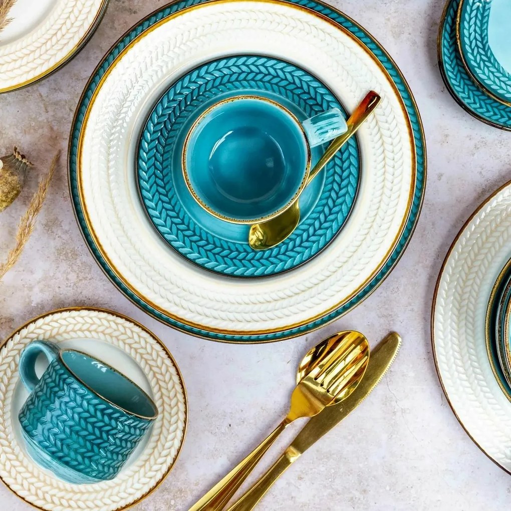 Mäser 12 darabos kávéskészlet PROSPERO – türkiz