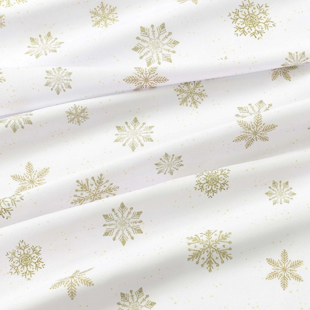 Goldea dekoratív drapéria - arany hópelyhek 200x150 cm