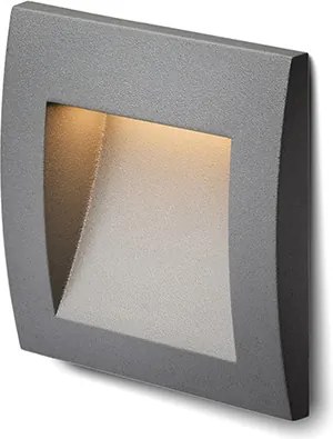 RENDL GORDIQ S süllyesztett lámpa antracitszürke 230V LED 1.5W IP65 3000K