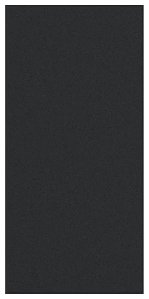 Ajtószőnyeg Fekete 120 x 250 cm Poliamid és PVC