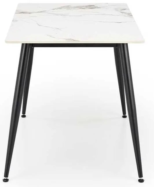 Webster étkezőasztal 120 cm, márvány / fekete