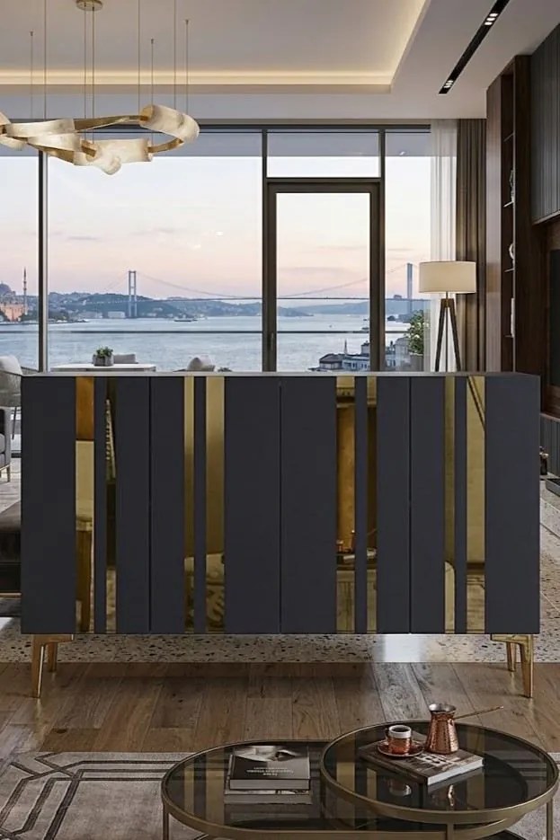 Mia 120 - Anthracite, Gold