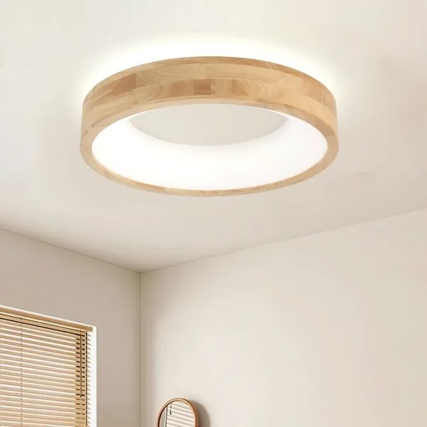 BRILAGI-LED FALCON WOOD mennyezeti lámpa LED/30W/230V 3000/4000/6000K 45 cm, fa kivitel