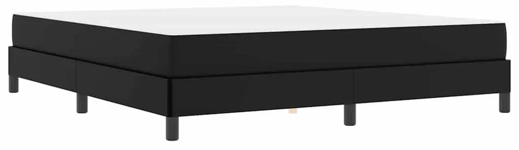 Ágy matracmal Fekete 180 x 200 cm Műbőr