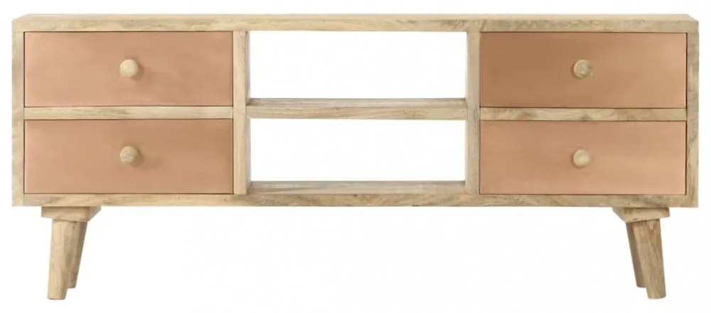 tömör mangófa TV-szekrény 110 x 30 x 45 cm