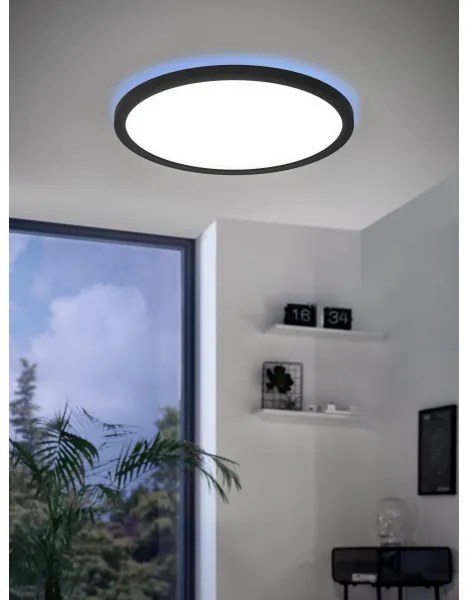 Eglo 900091 - LED RGBW Dimmelhető mennyezeti lámpa ROVITO-Z LED/14,6W/230V fekete