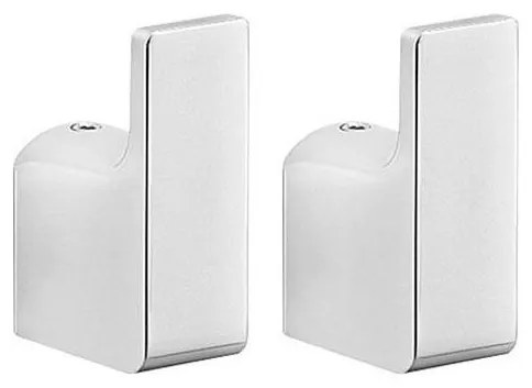 Gedy - KÉSZLET 2x Fali kampó PIRENEI fényezett króm