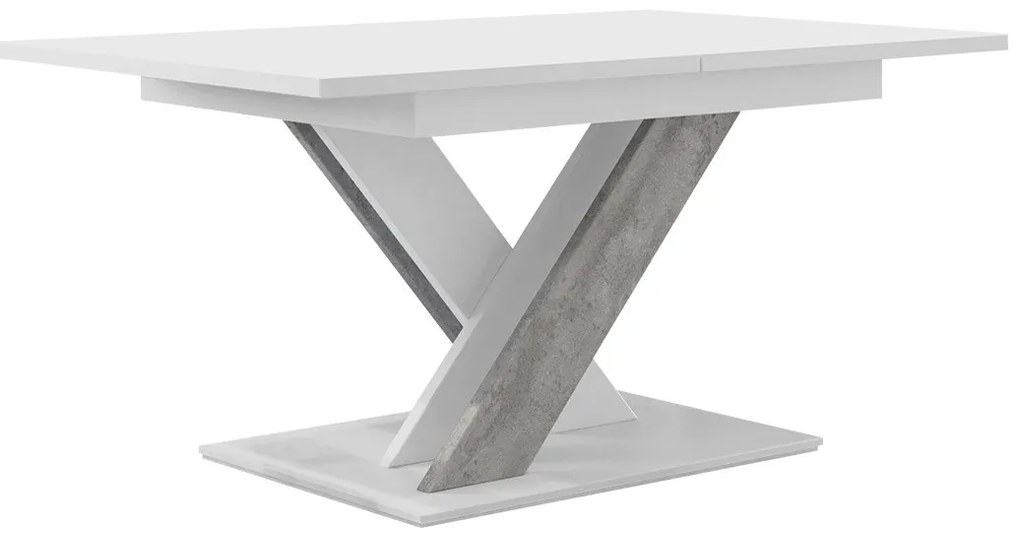 Étkezőasztal Lumenza (fehér + beton). 1054139
