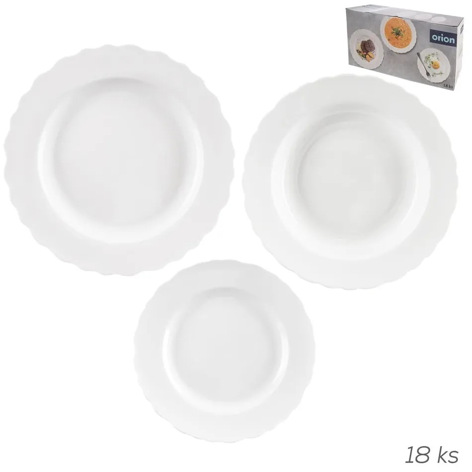 Porcelán étkészlet 18 db-os Mona – Orion