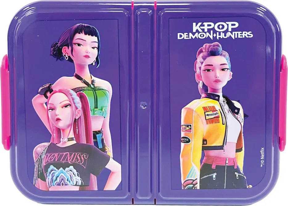 K-pop Démonvadászok Girls több rekeszes uzsonnás doboz, szendvicsdoboz