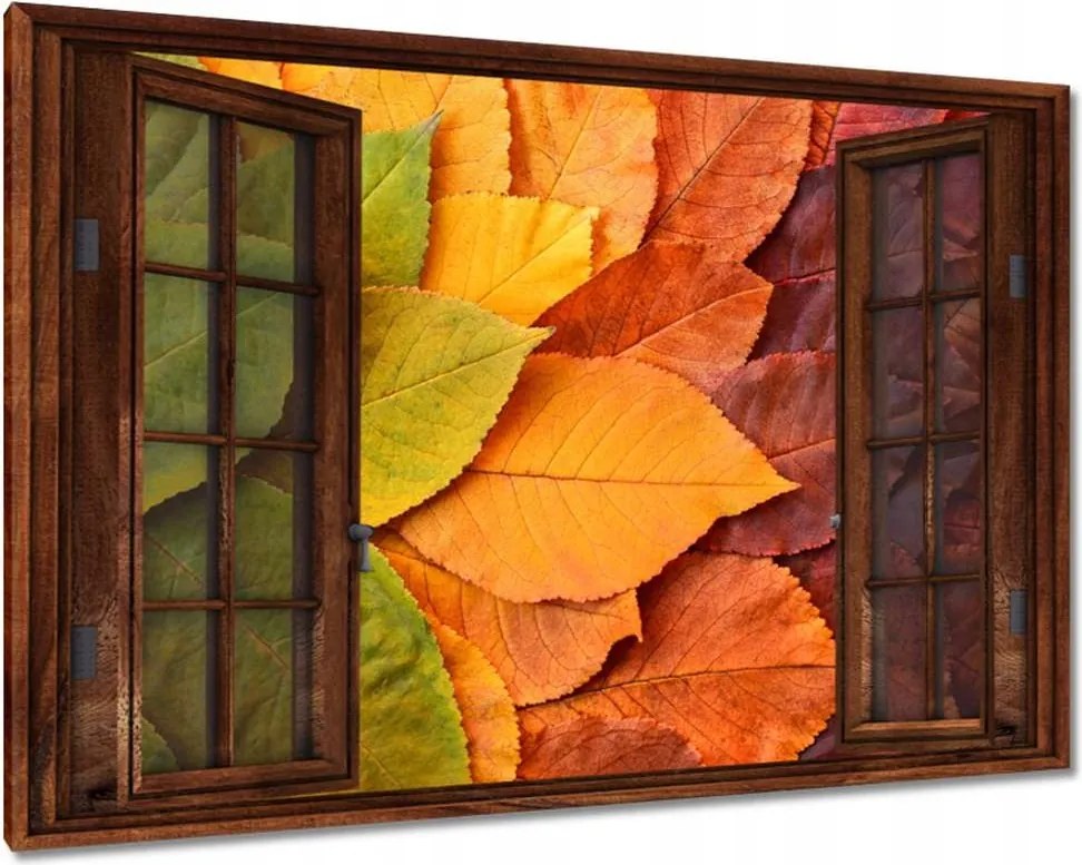 Vászonkép 90x60 Őszi színes levelek Levelek az ősz színeiben