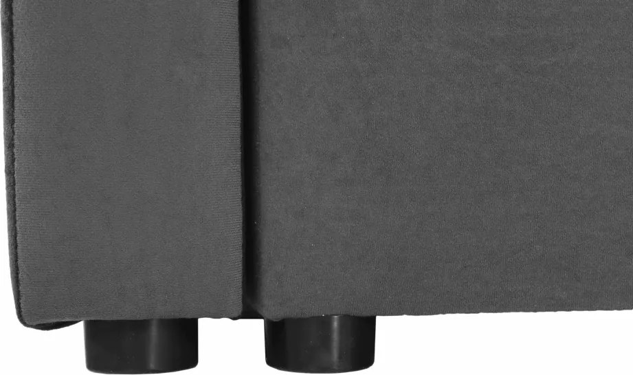 Univerzális ülőgarnitúra, szürke/fekete, PAULITA NEW