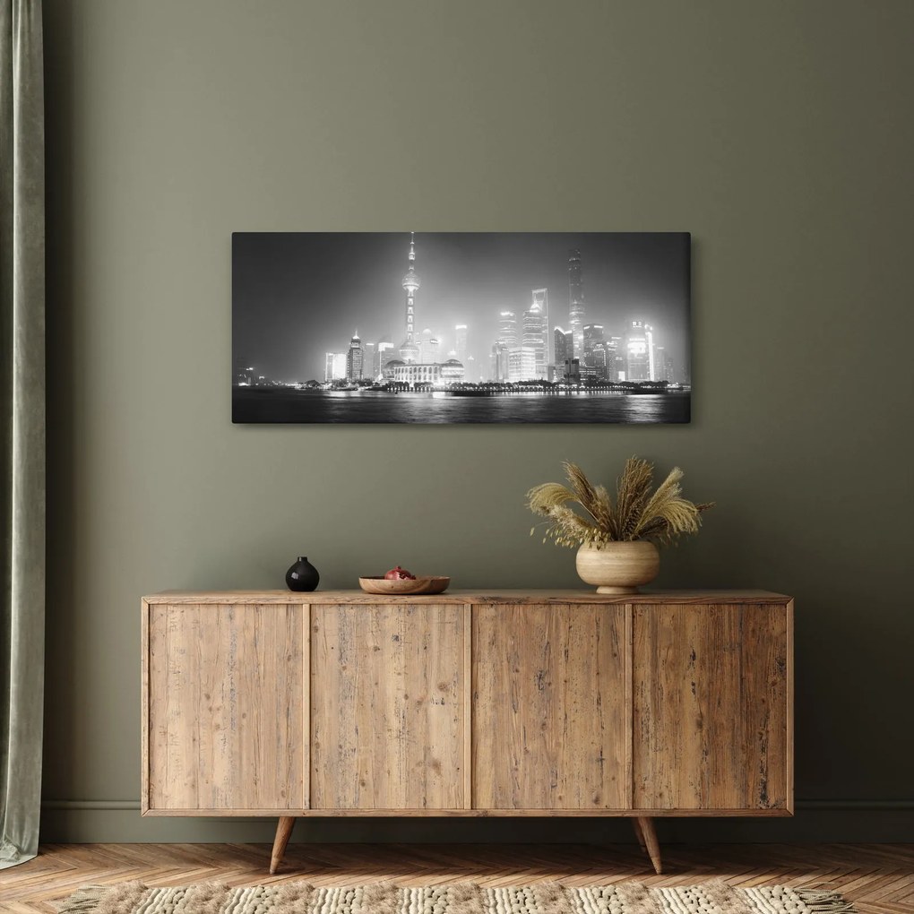 Modern felhőkarcolók képe (120x50 cm)