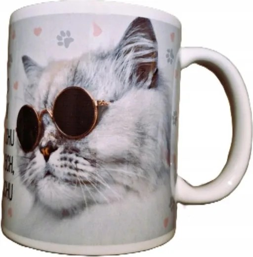 Macska bögre dekoratív csomagolásban