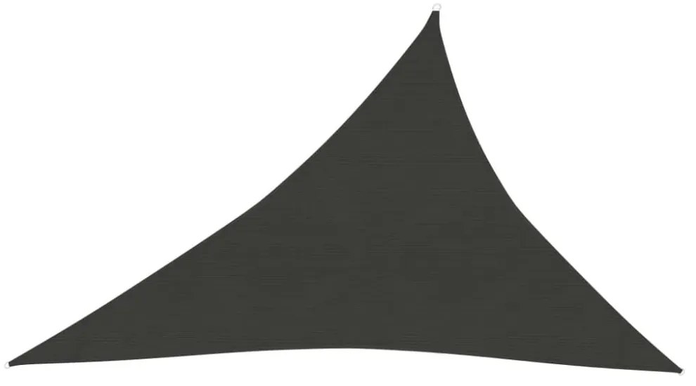 antracitszürke HDPE napvitorla 160 g/m² 4 x 5 x 6,8 m