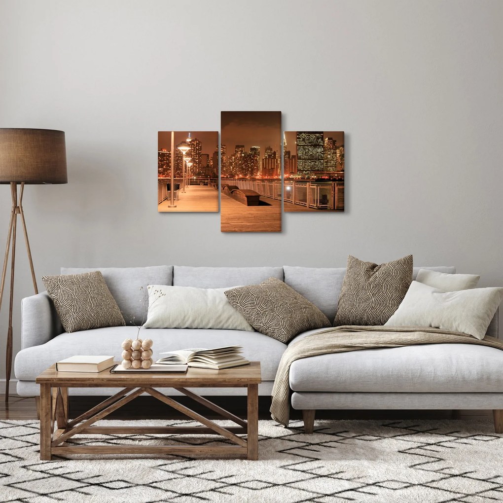 Kép - Éjszakai város (90x60 cm)