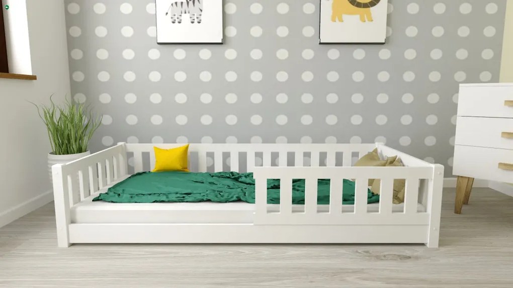 Lulu gyerekágy 80x160 fehér + ajándék ágyrács