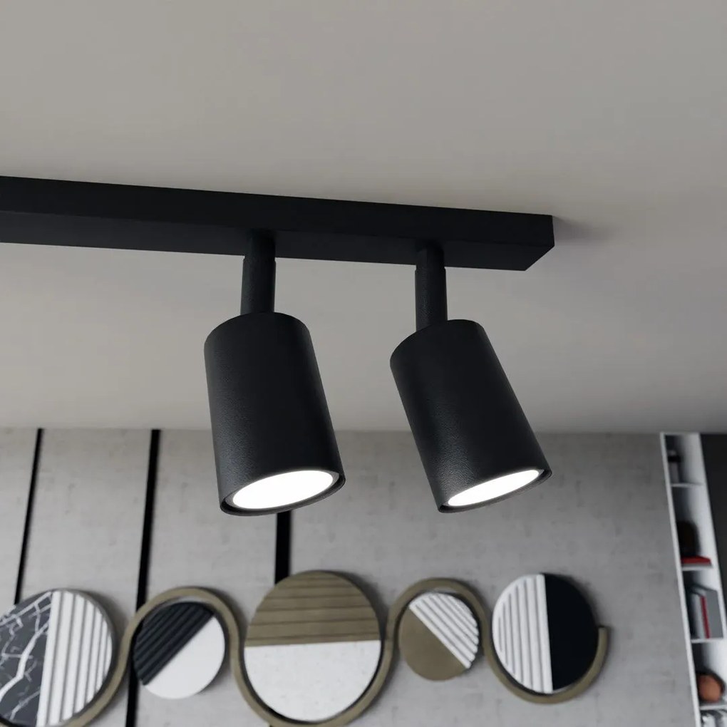 Emibig modern mennyezeti lámpa flash fekete emi1312/4
