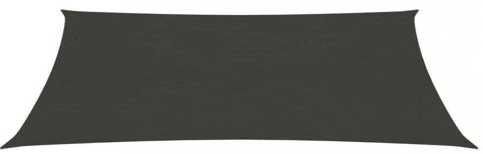 antracitszürke HDPE napvitorla 160 g/m² 4 x 7 m