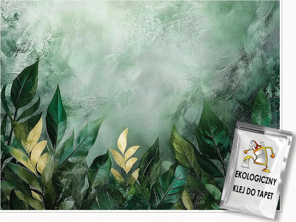 Fotótapéta Levelek Zöld Természet Hálószoba Nappali Tapéta Flizelina 300x210