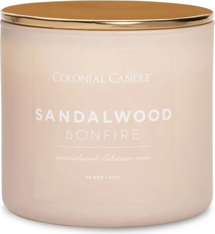 Pop Of Color illatgyertya Sandalwood Bonfire