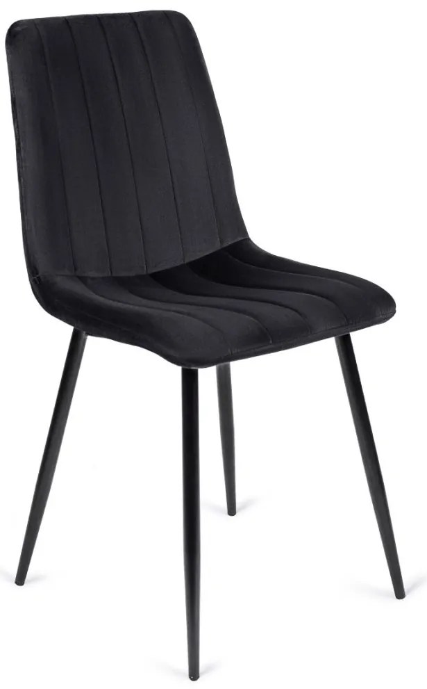 Fekete Bársony Étkezőszék IBIS