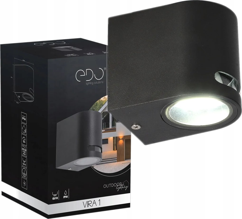 Homlokzati Lámpa Kerti Fali Lámpa GU10 Edo