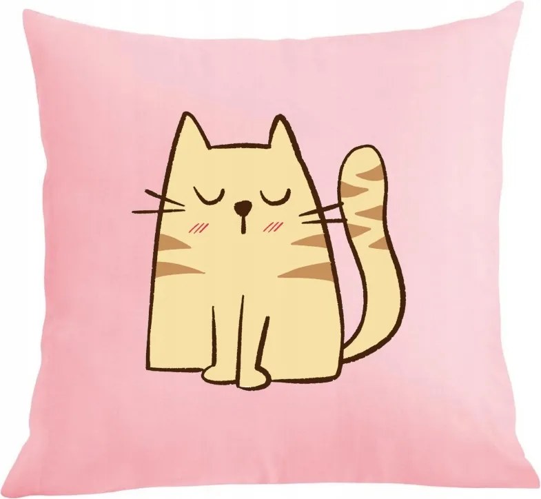 Párna párnahuzat Színes nyomtatás Cica