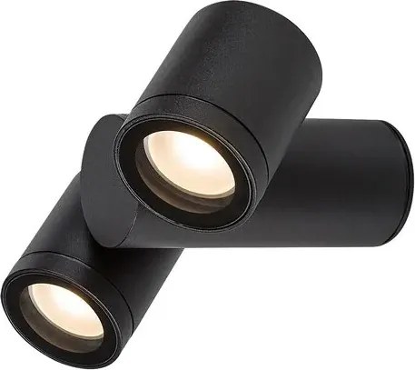 Rabalux enol kültéri fali lámpa 2xgu10 ip44 fekete
