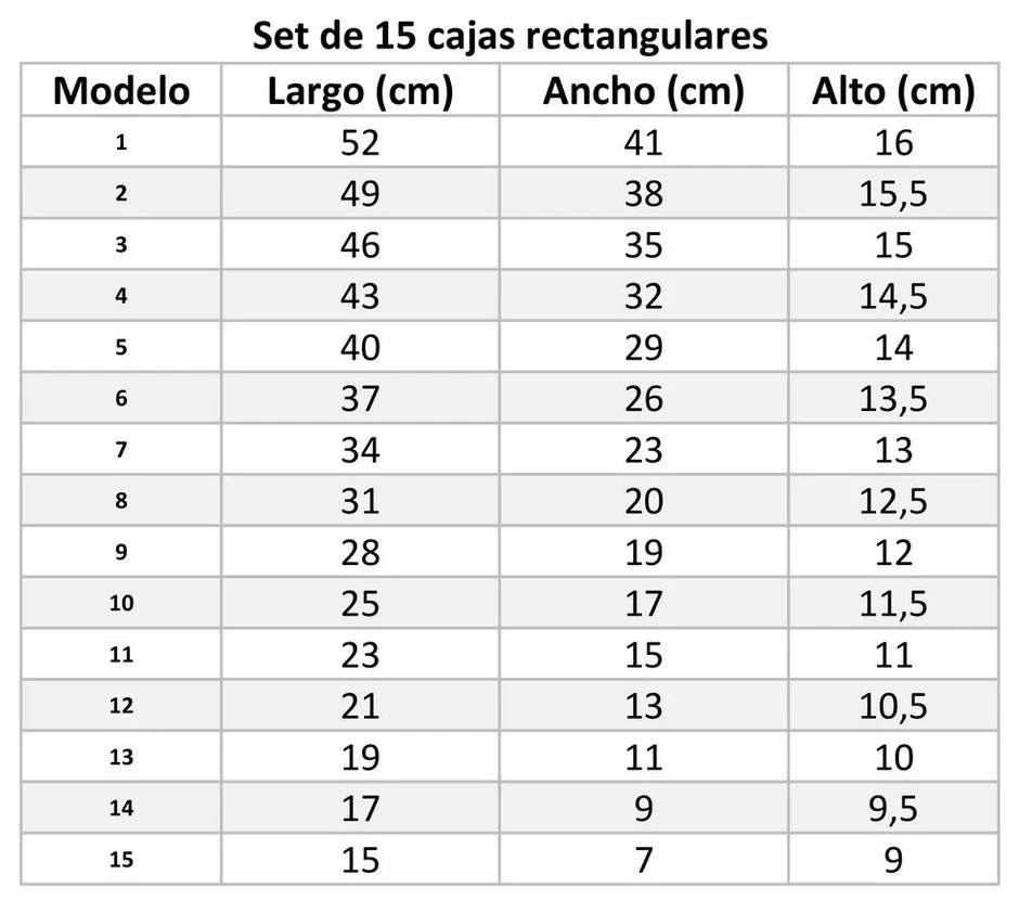 Fedeles karton tárolódoboz szett 15 db-os Route – Casa Selección