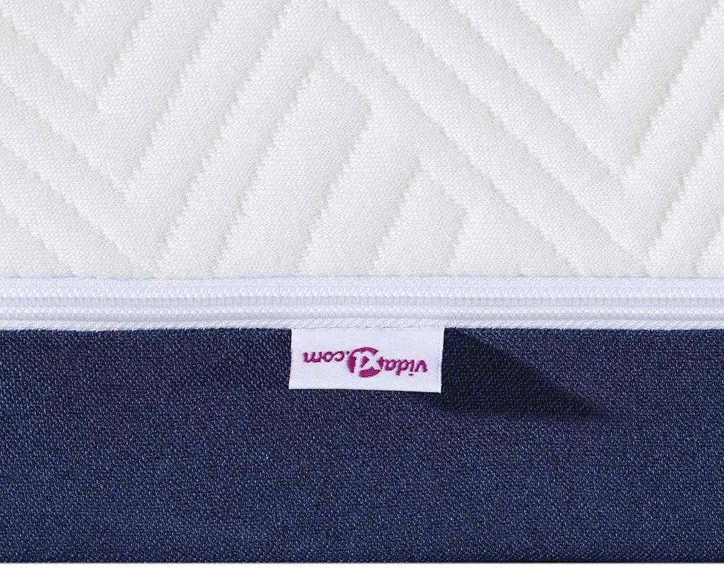 Matrac Fehér és kék 80 x 200 cm Gél Memóriahab