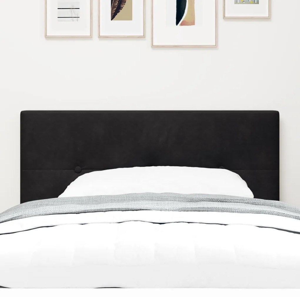 Fejtámla Gombos Mintás Fekete 90 cm Velúr