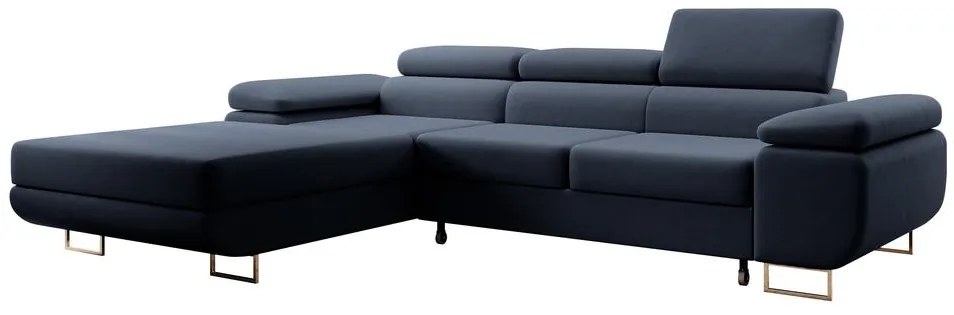 Sarokkanapé Grande (B) (kék + króm). 1100548