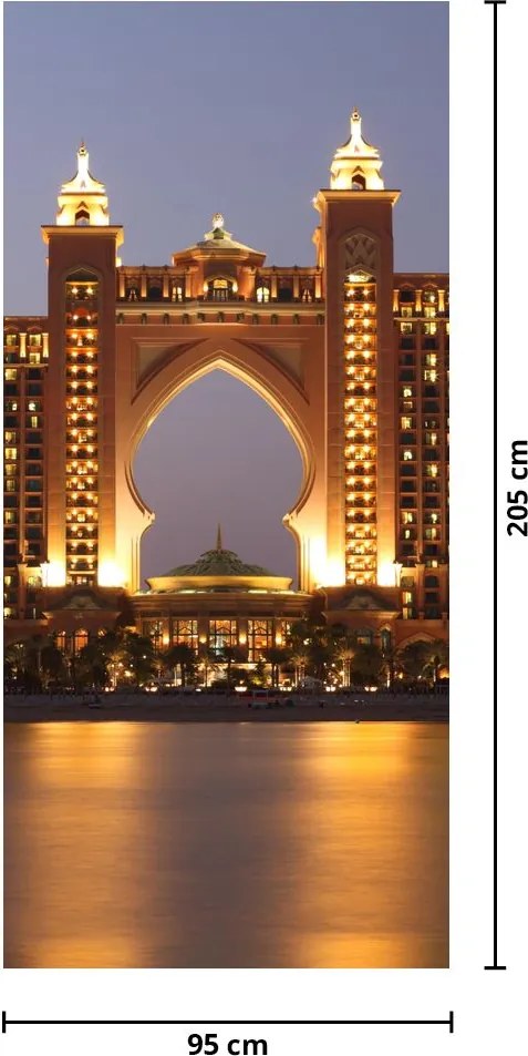 Fotótapéta ajtóra - Épület Dubaiban (95x205cm)