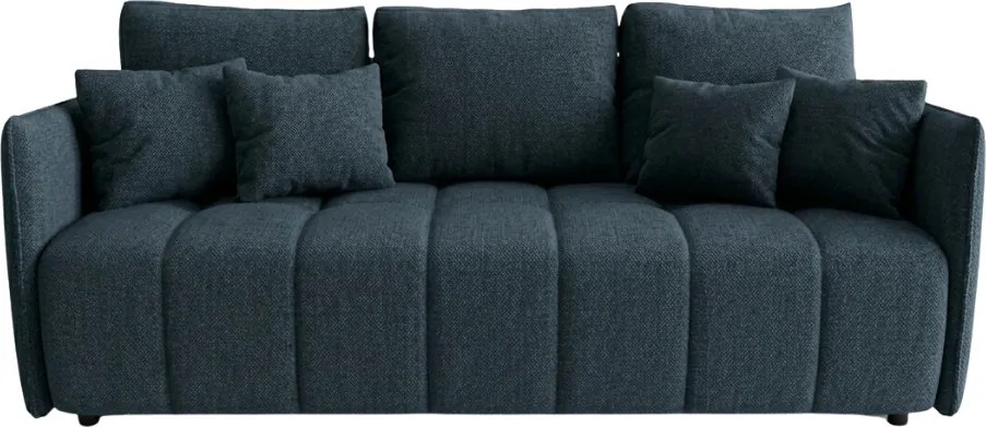 Kihúzható 3 személyes kanapé VELORA 215x103 cm, sötétkék