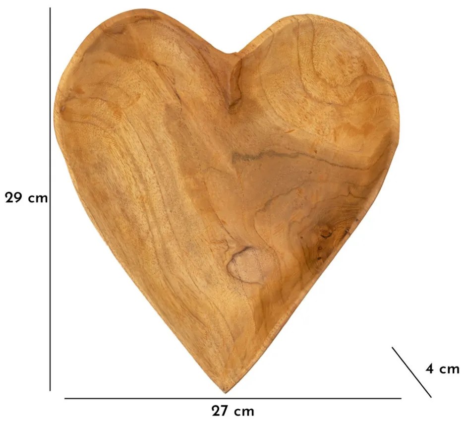 Tálca kiha teak 27x29x4cm