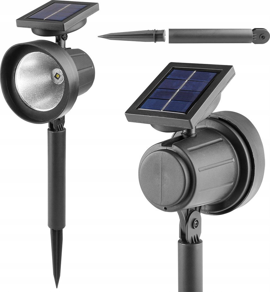 Napelemes Led Kerti Beszúrható Lámpa Kerti Reflektor Szürkület érzékelő