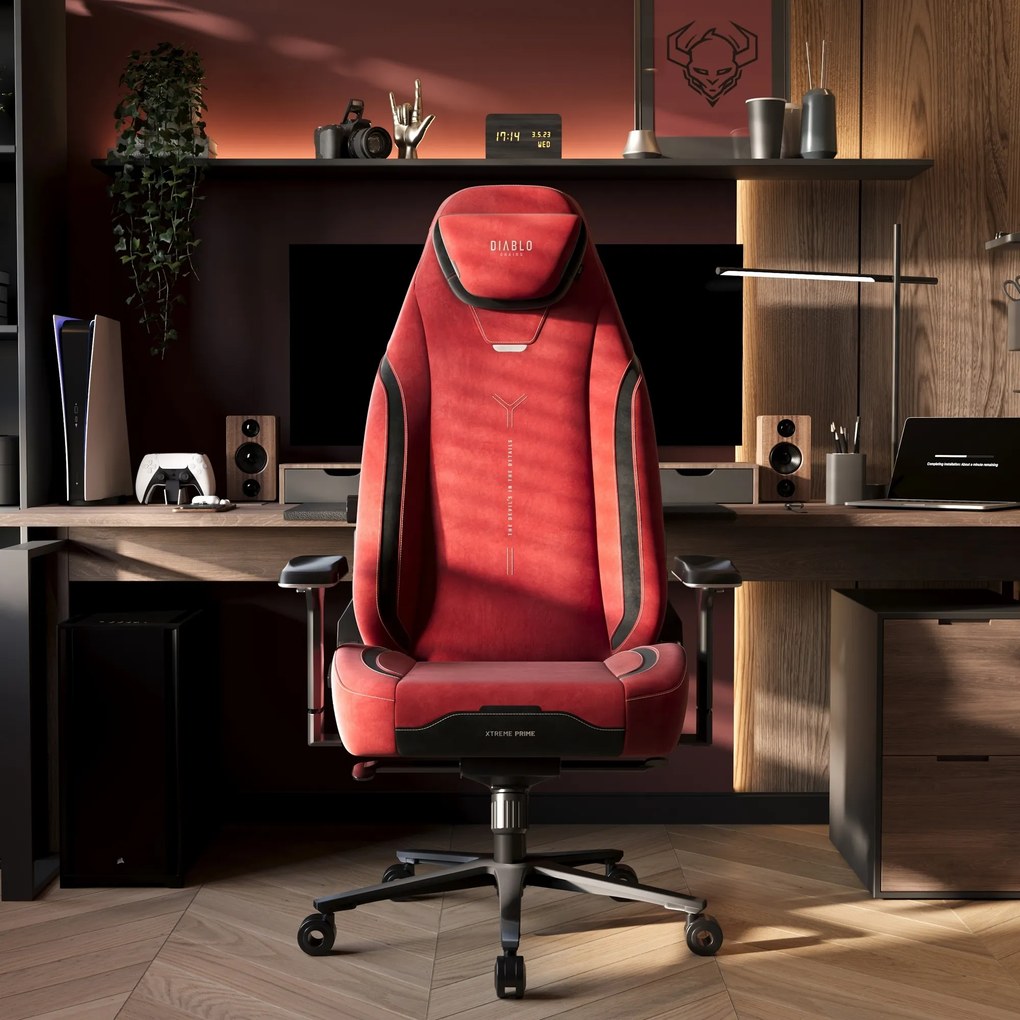 Gamer szék Normal Size piros-fekete: Diablo X-Eye Prime Bloody Mary