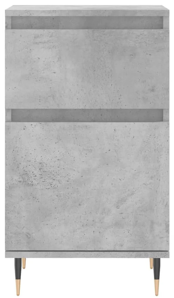 2 db betonszürke szerelt fa tálalószekrény 40 x 35 x 70 cm